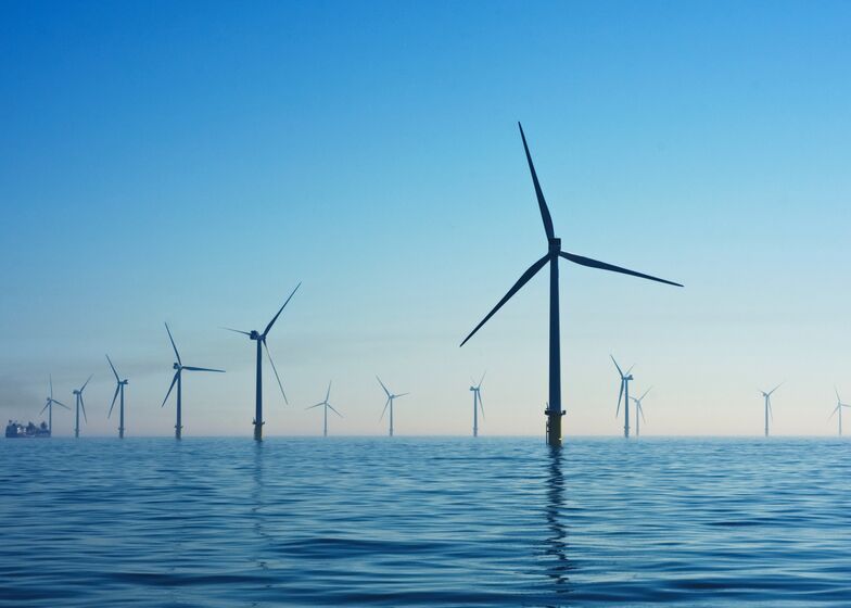 Offshore Windpark im Meer